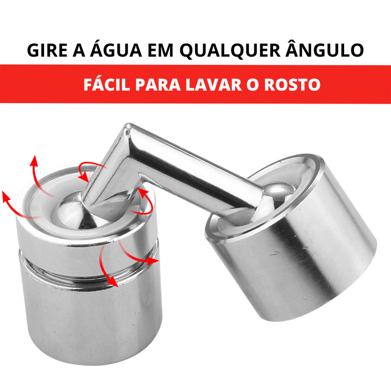 Adaptador para torneira- universal giratório 720 graus e contra respingo.